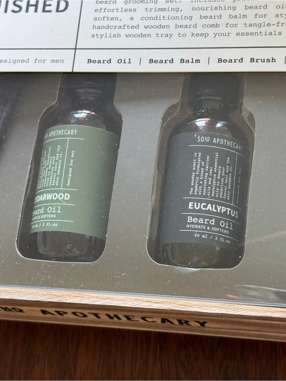 Soho Apothecary Distinguished Beard 6pc Grooming boxed Gift Set